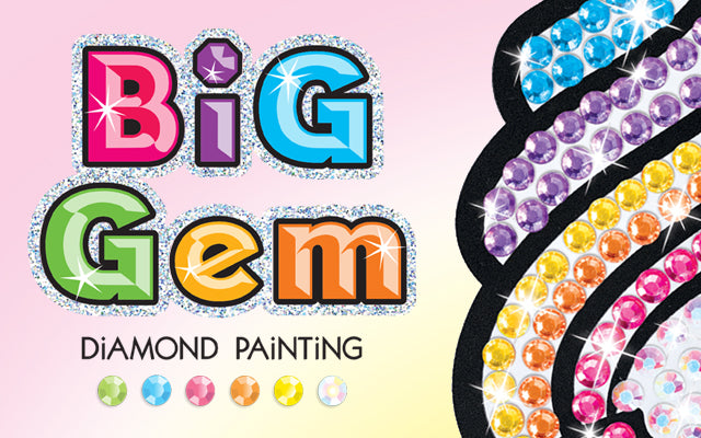 Big Gem Diamond Painting Craft Kit for Kids, Stickers and Suncatchers  (Ocean)