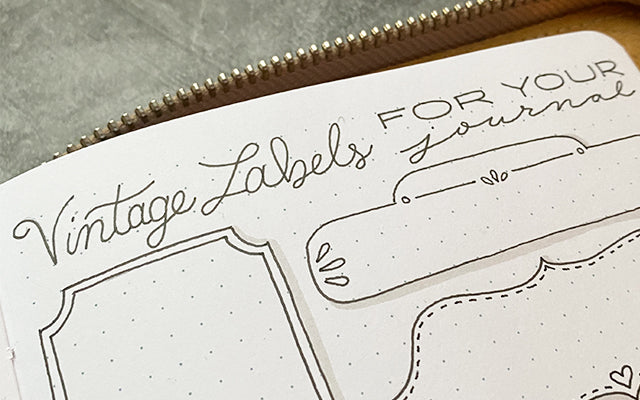Bullet Journal Vintage Labels Tutorial – Faber-Castell USA