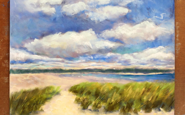 Landscape in Oil Pastel
