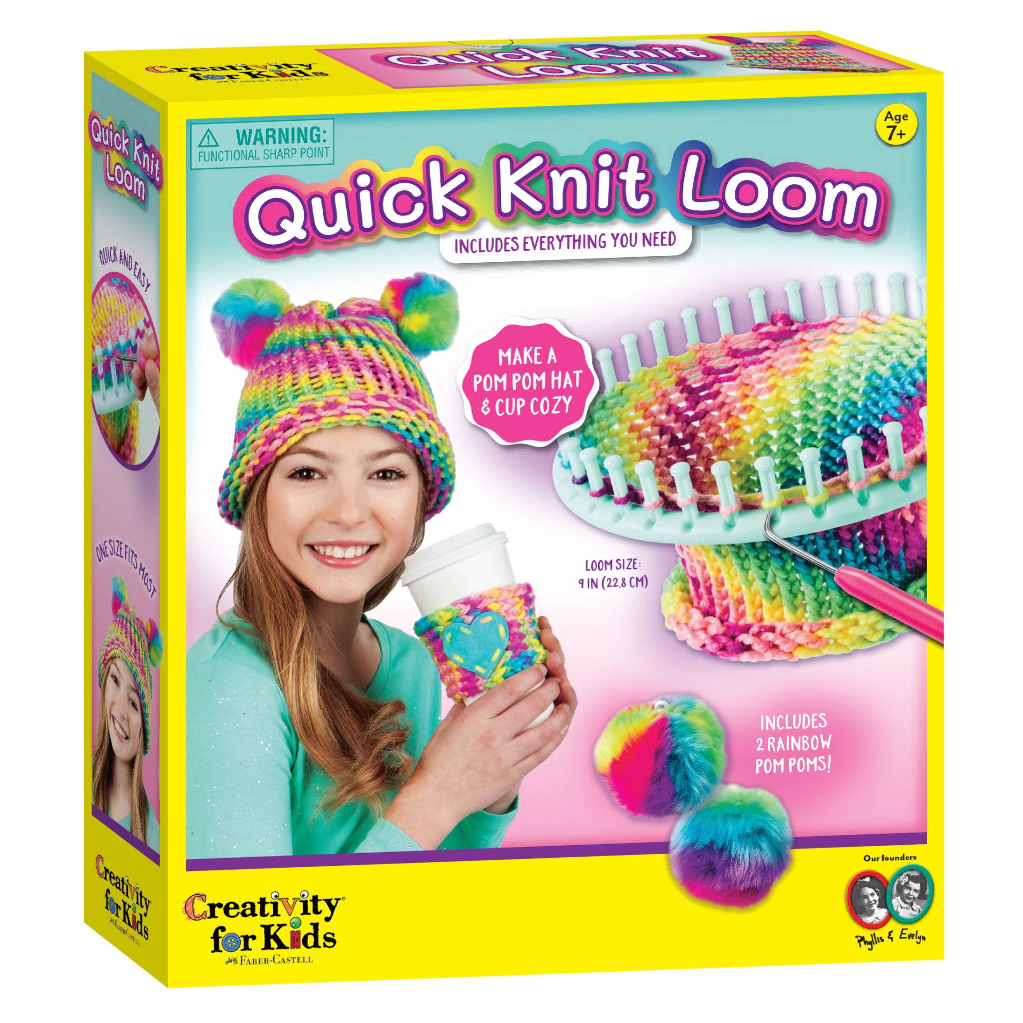 Creativity for Kids Quick Knit Loom Kit - Knitting Kit for Kids