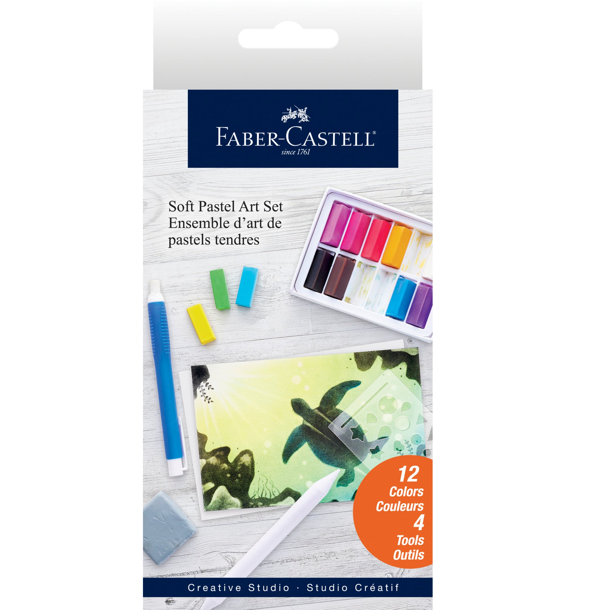 36 PCS Square Colored Chalk Pastels Set