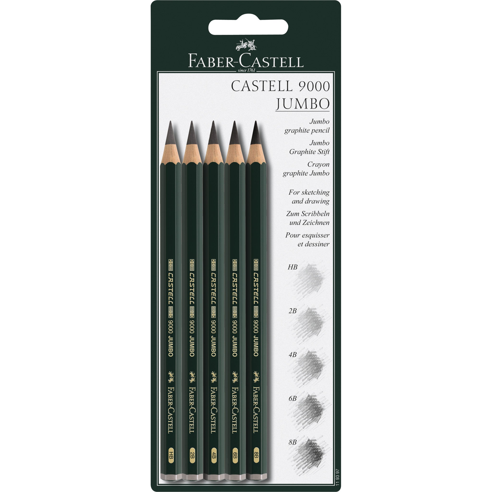 Faber-Castell 9000 Graphite Pencils Box of 12 - HB 