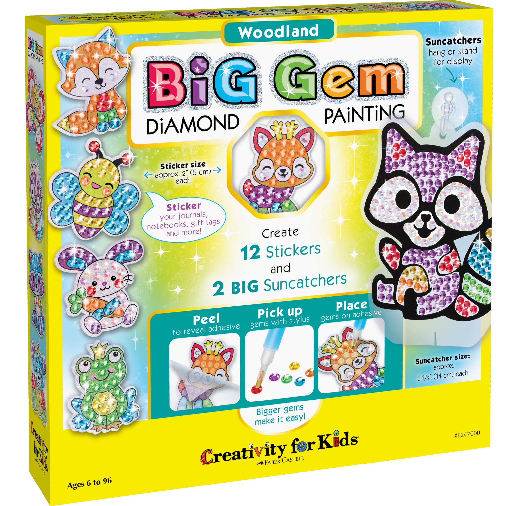 Big Gem Diamond Painting Kit for Kids – Woodland – Faber-Castell USA