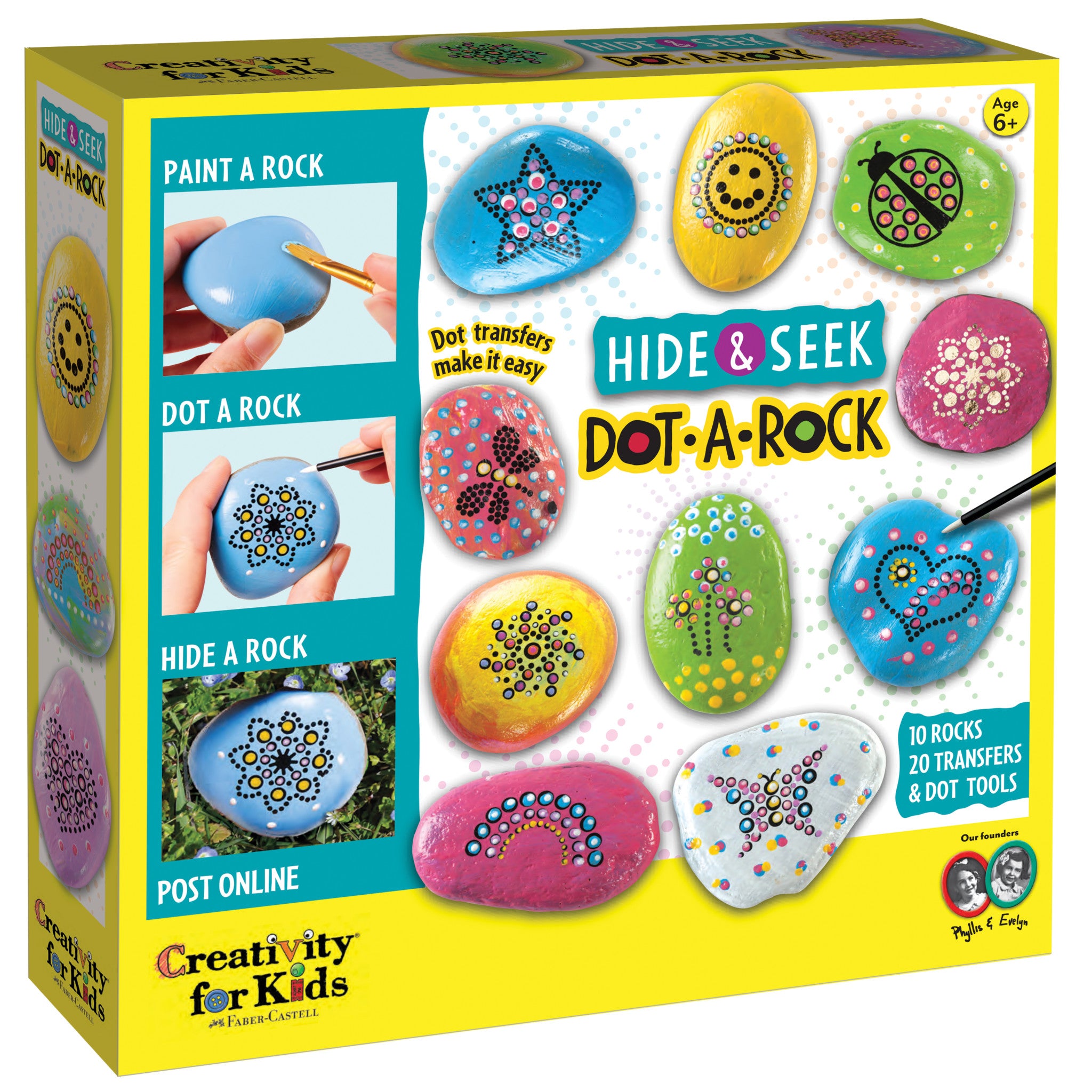BOKIN Rock Painting Kit for Kids Ages 4-8,Hide and Seek for Kids 9