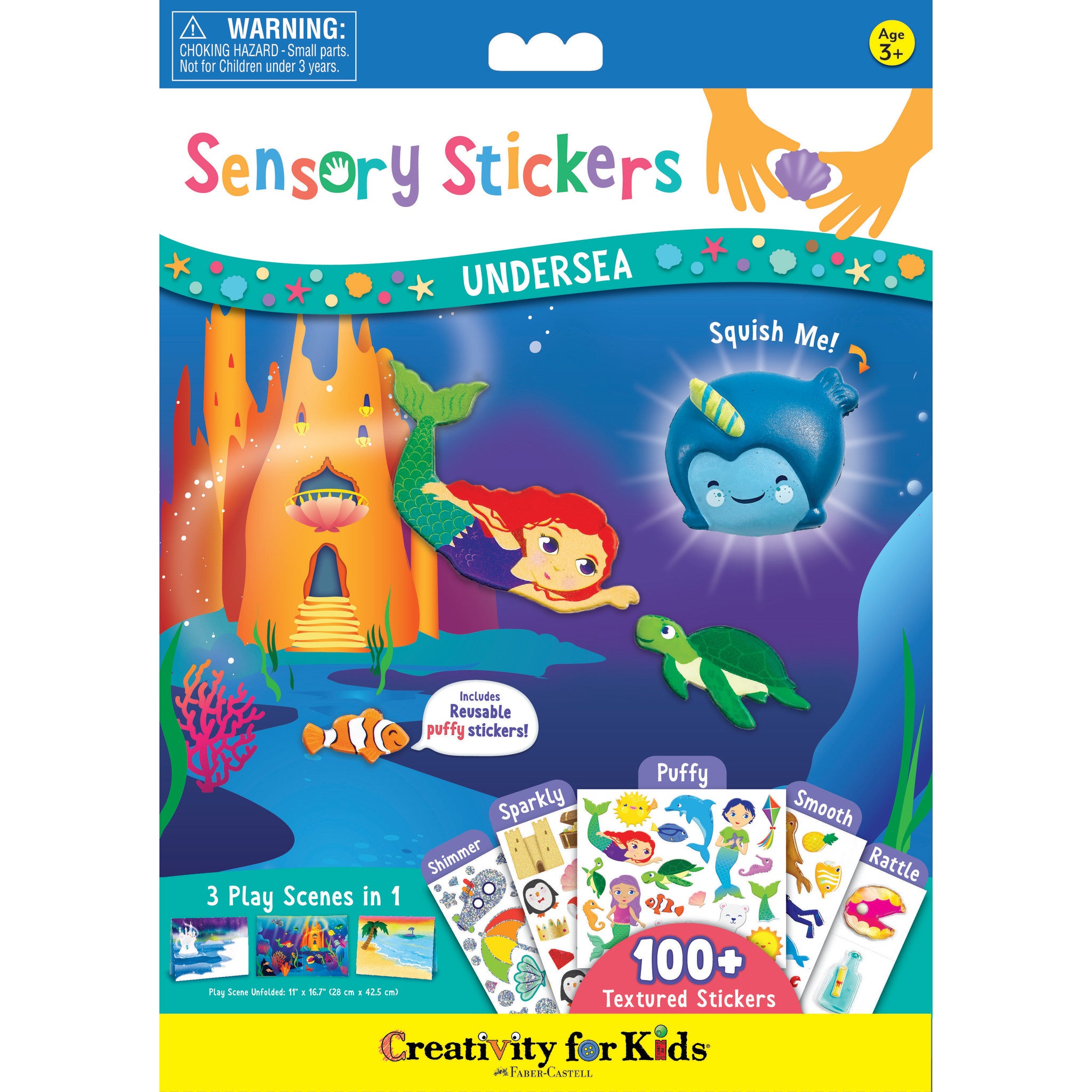 Activity Set-Puffy Sticker Play Set: Mermaid (Ages 4+)