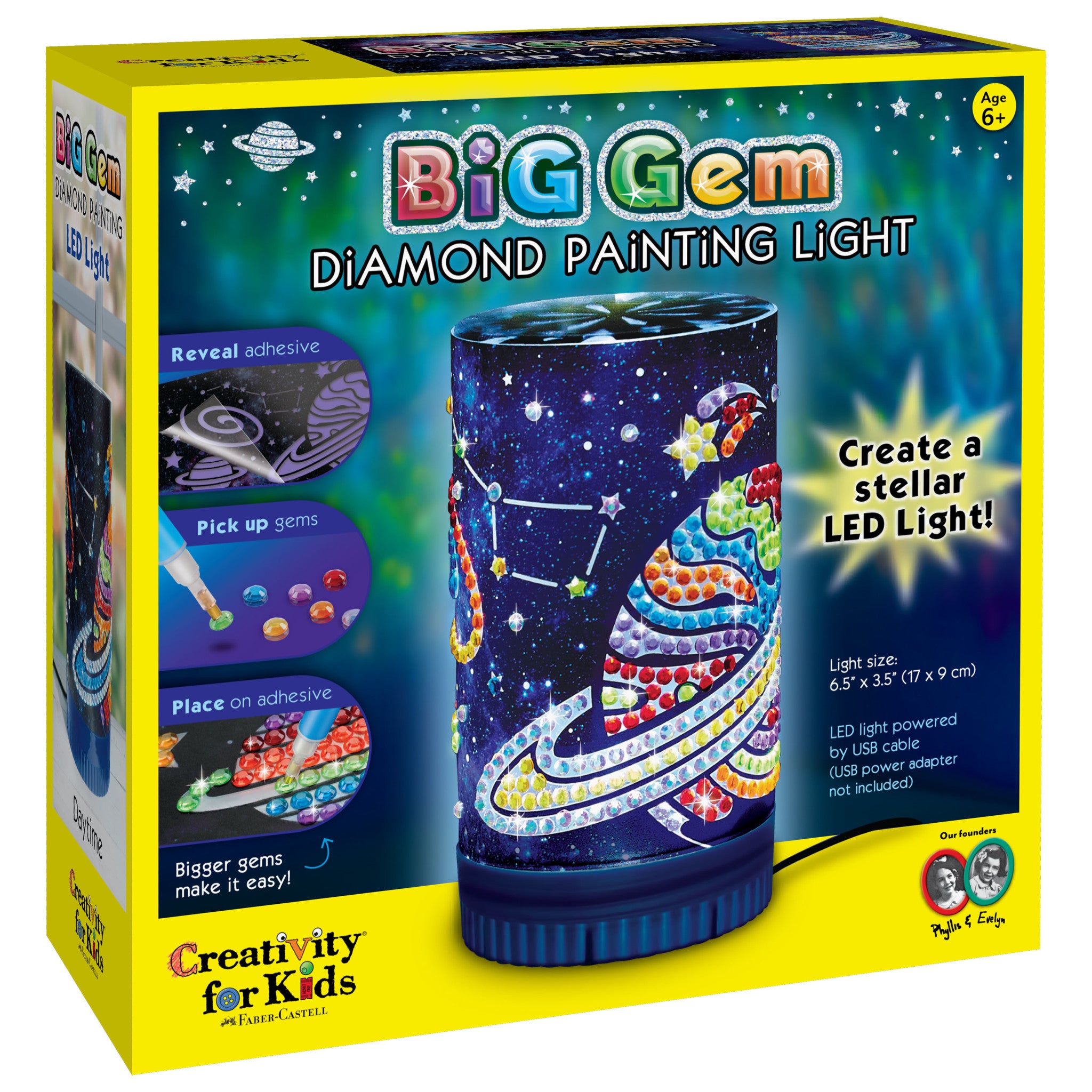 Faber-Castell Creativity for Kids Big Gem Diamond Painting Light Kit - Each