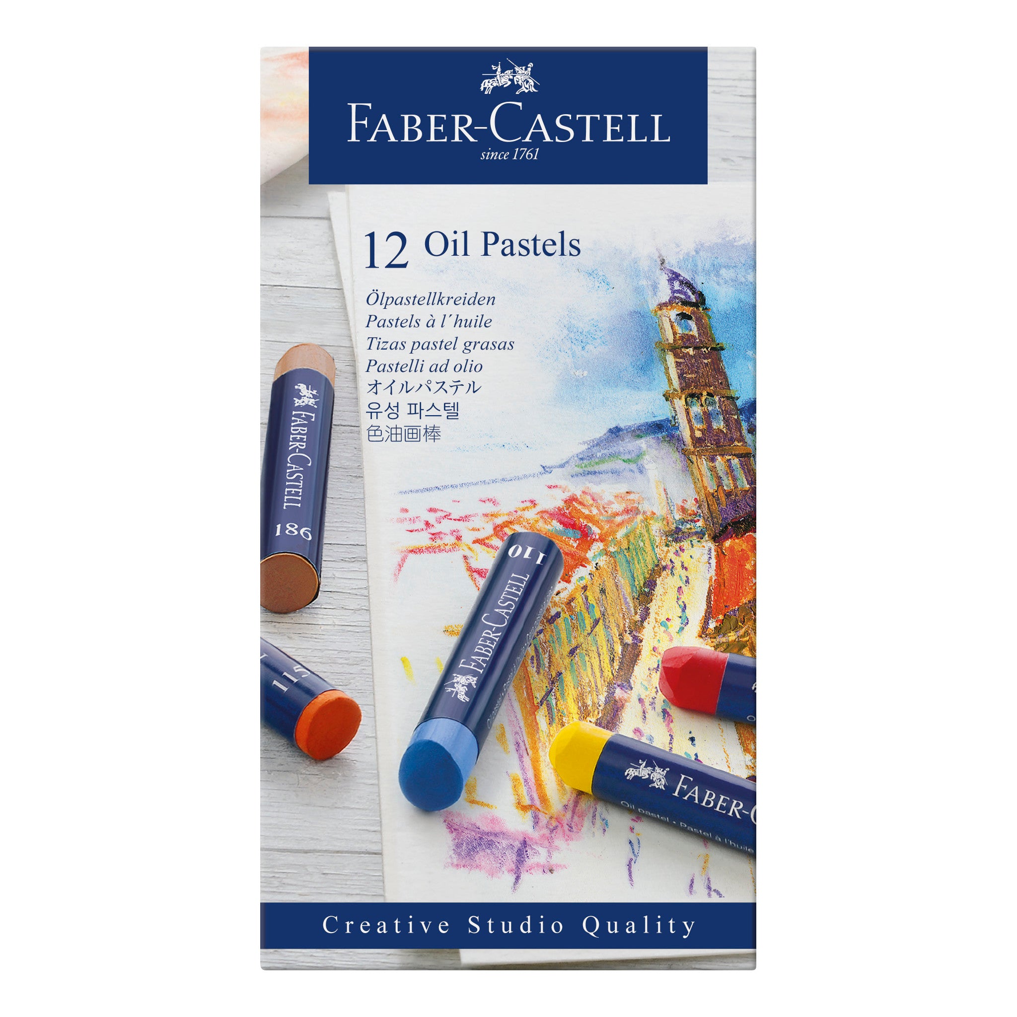 Faber-Castell Oil Pastels School Pack (24 Each of 12 Colors) - 288 Count 