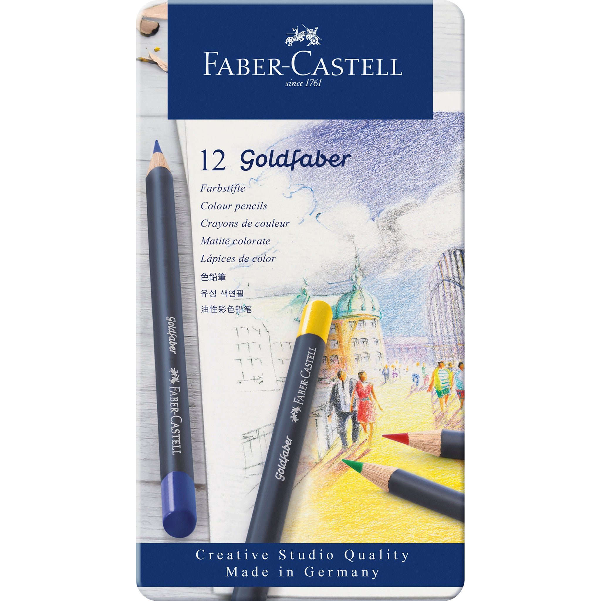 Faber-Castell Polychromos Colour Pencil 12 Tin