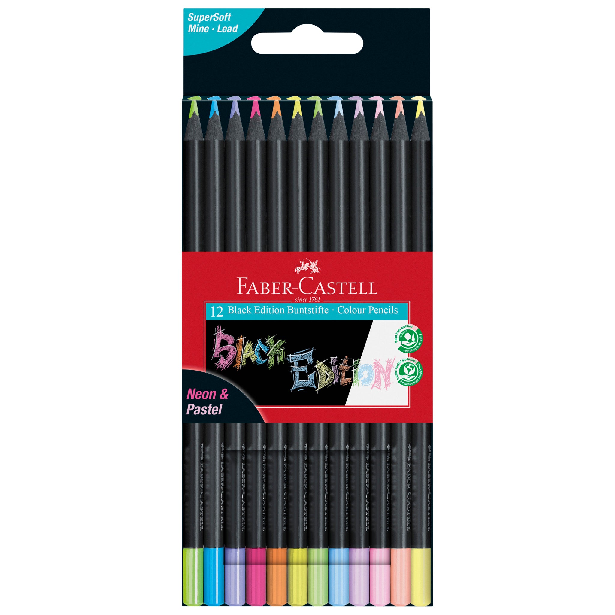 U Brands Chalkboard Colored Pencils, Assorted 6 Count (Pack of 1)