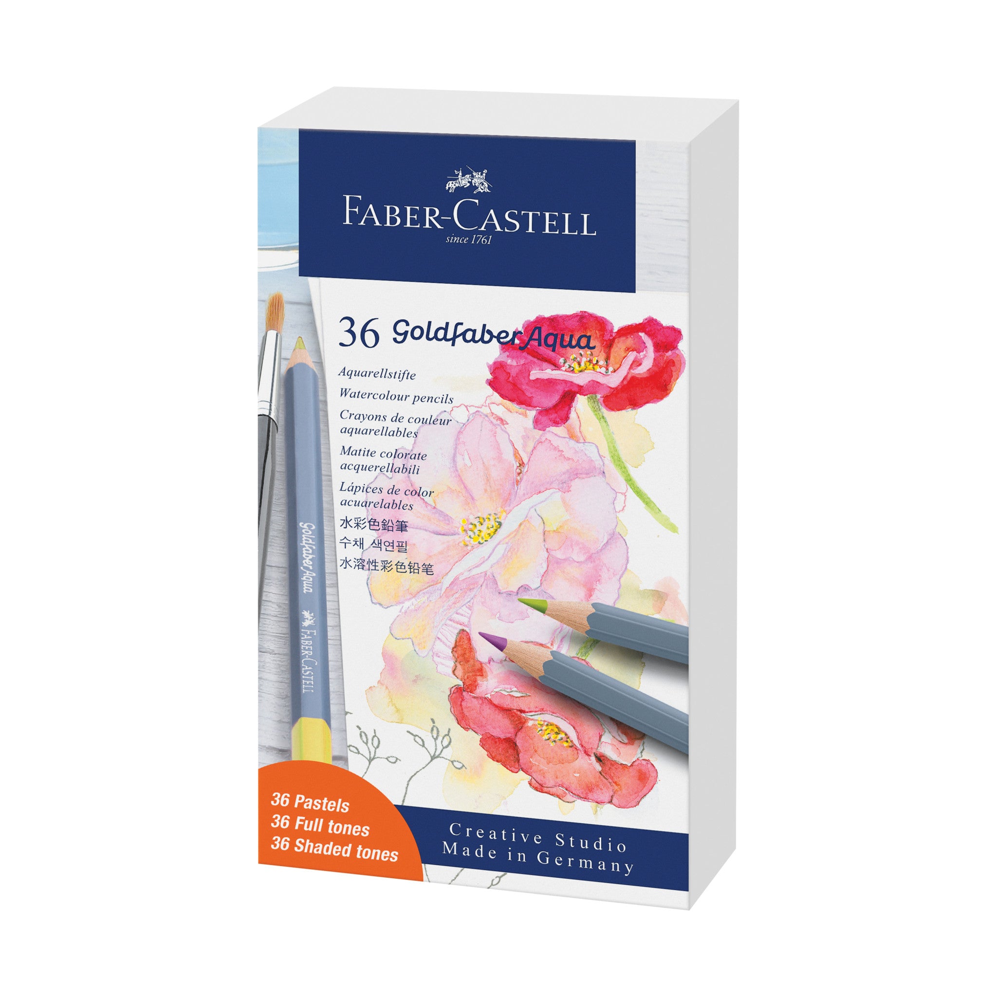  Faber-Castell Art on The Go Watercolor Pencils Set - Travel  Watercolor Kit with 10 Goldfaber Watercolor Pencils, Pencil Pouch, No Mess  Sharpener and Art Accessories : Toys & Games