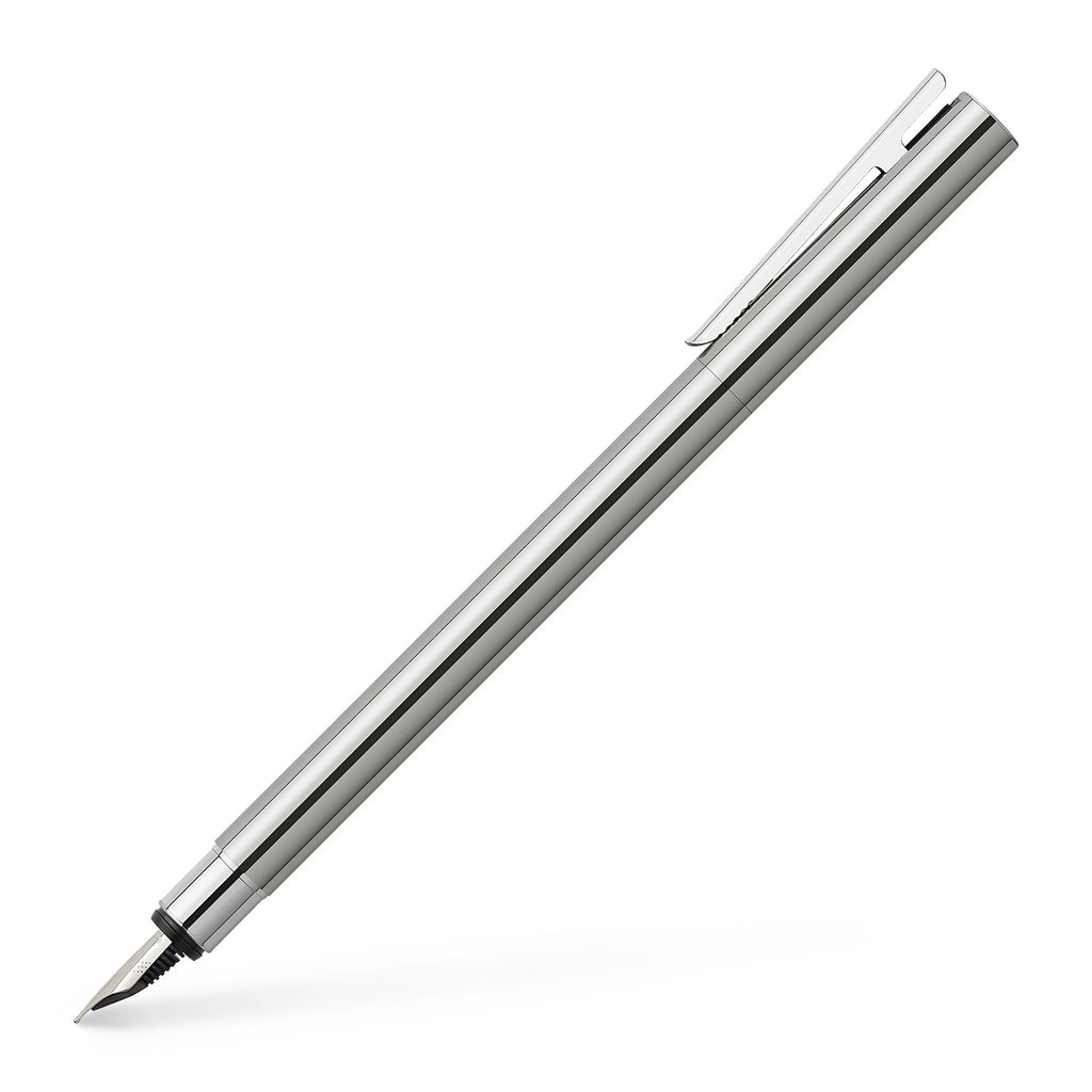NEO Slim Fountain Pen, Polished Stainless Steel