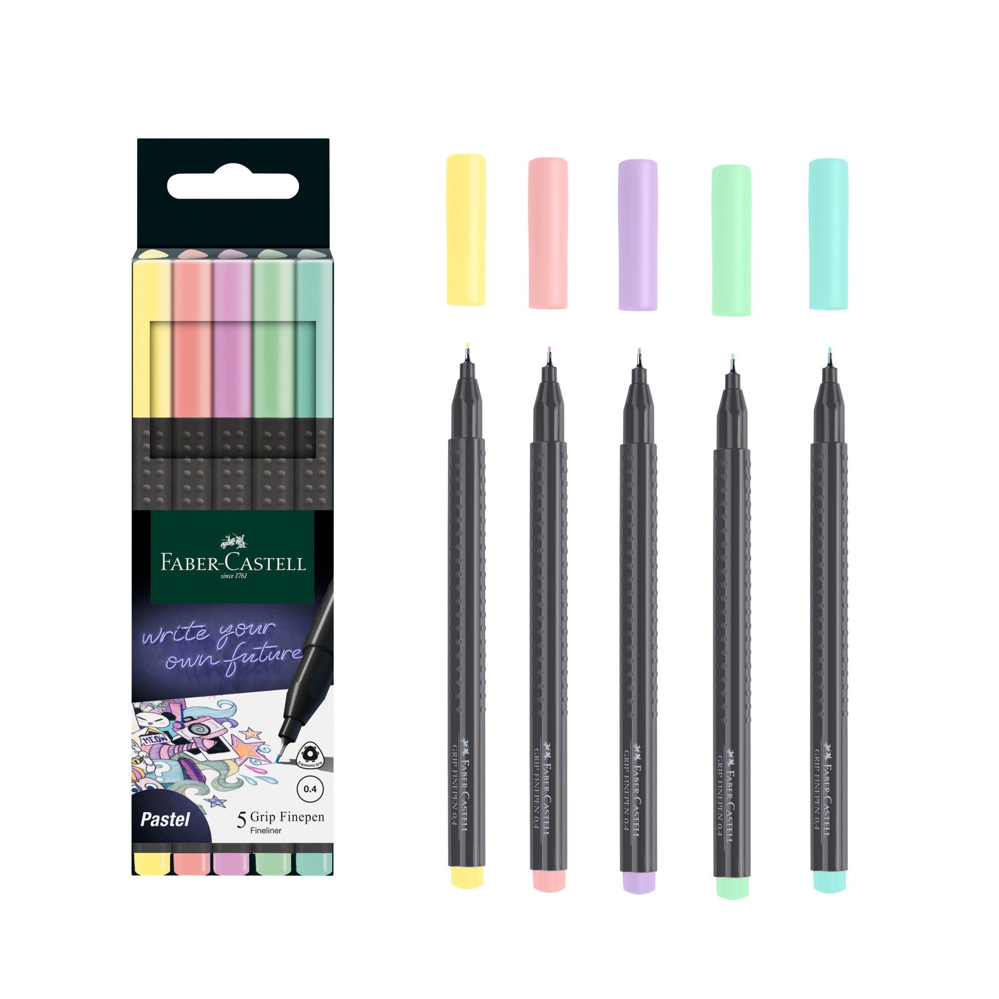 FABER-CASTELL Marcadores Rotuladores Fineliner 30 Colores Faber Castell