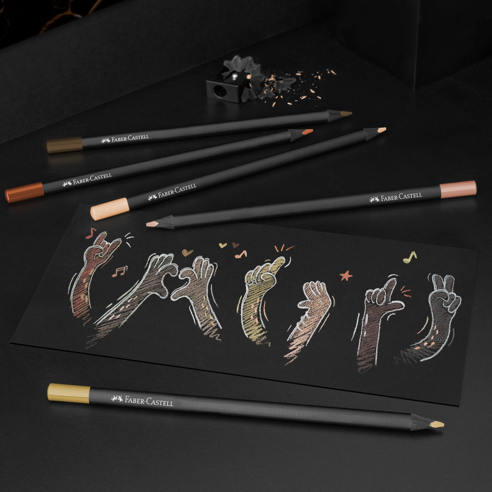 Faber Castell Black Edition Colour Pencils set of 12 & 24 - Sitaram  Stationers