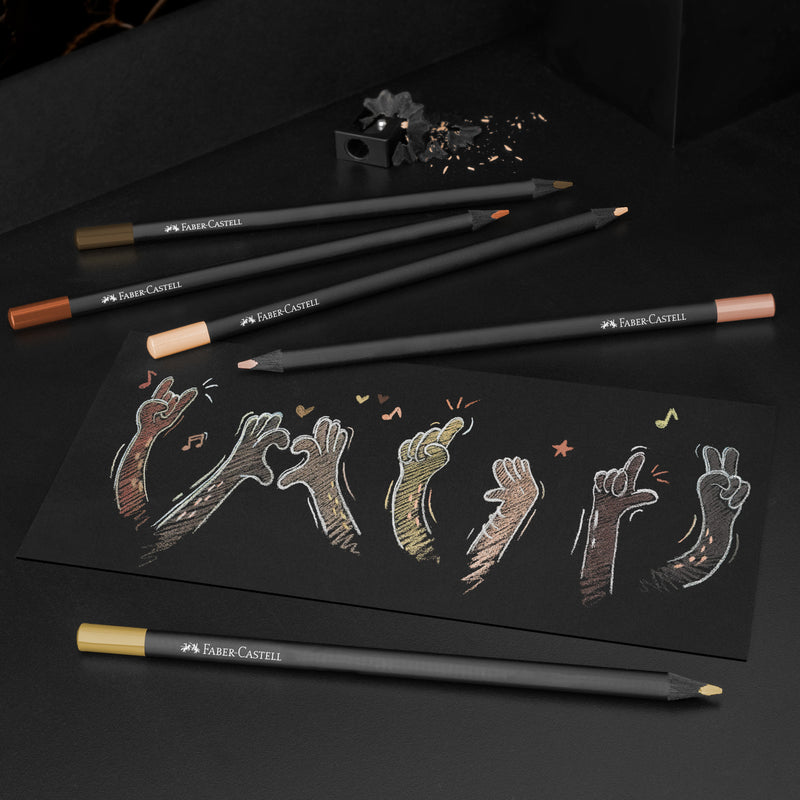 Faber-Castell® Black Edition Skin Tones Colored Pencils