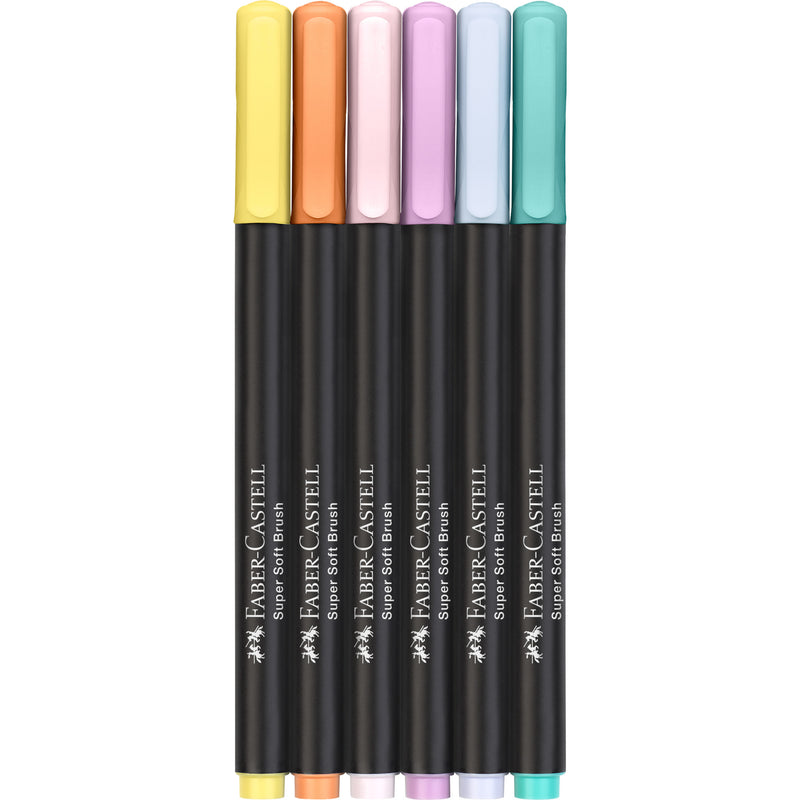 Our Faber-Castell super soft brush tip markers are available to