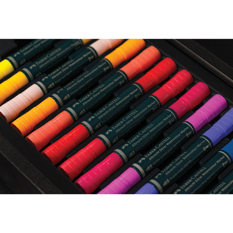 FABER CASTELL - 12 Fiber-Tip Colour Markers Sketch Pens Draw Paint Art  Craft