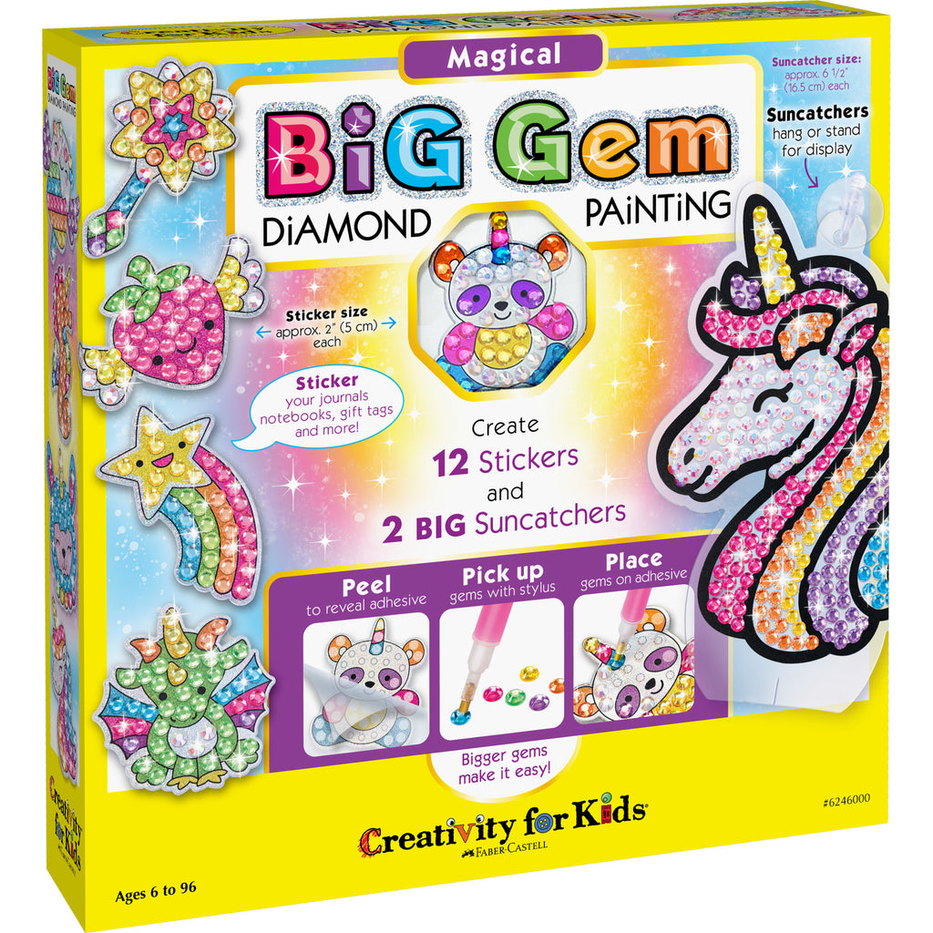 Creativity for Kids Big Gem Diamond Painting Kit - Sea Friends