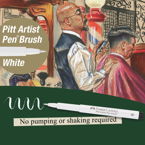 Pitt Artist Pen Brush - #101 White - #167401