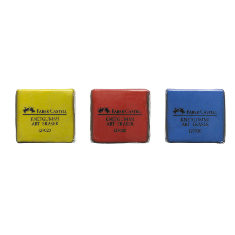 Faber-Castell Kneadable Erasers - Drawing Art kneaded Erasers, Yellow Blue  Red Grey - 4 Pack in plastic box - Price history & Review, AliExpress  Seller - Da Vinci Art Store
