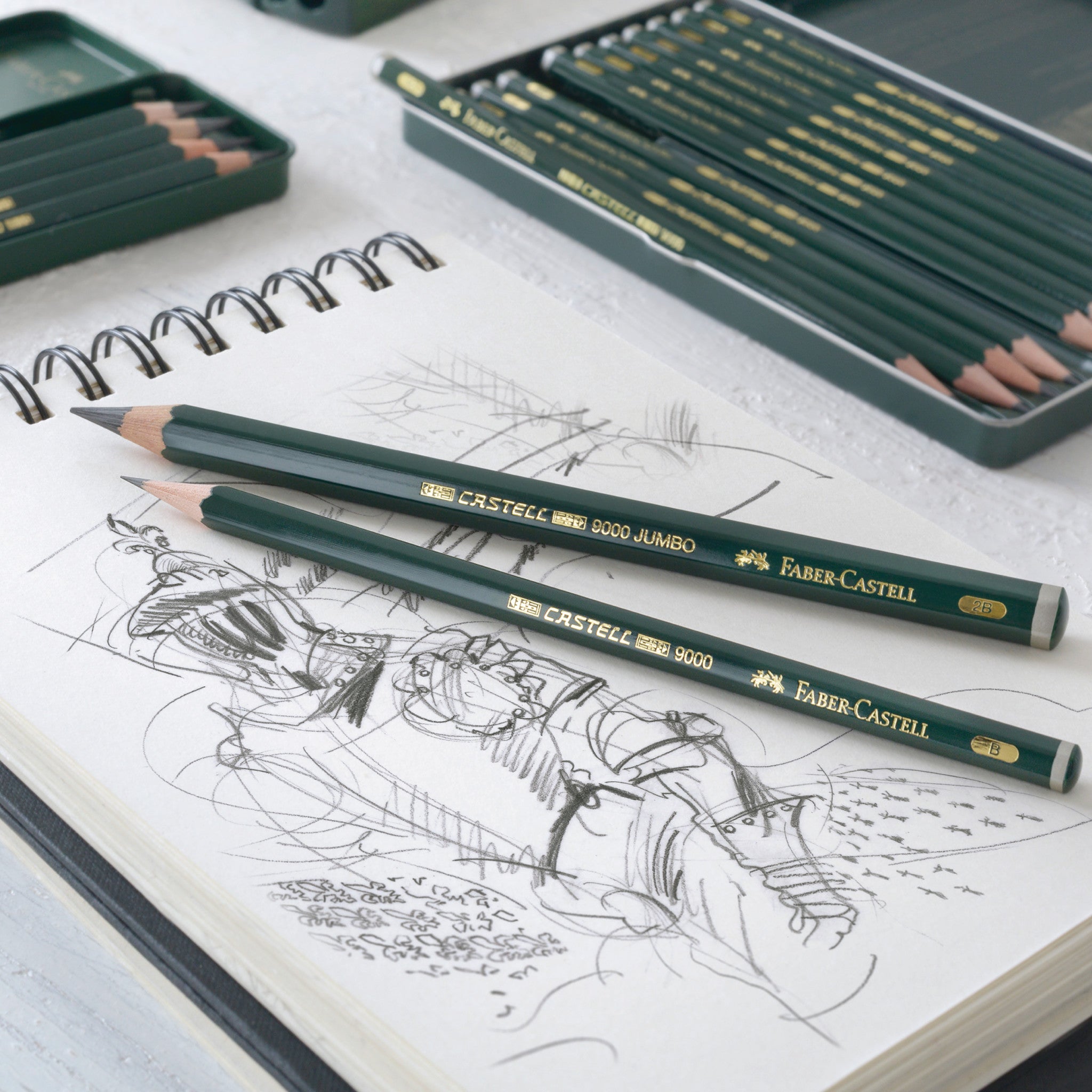 Faber Castell 9000 Graphite Art Set Drawing Sketching Design 12