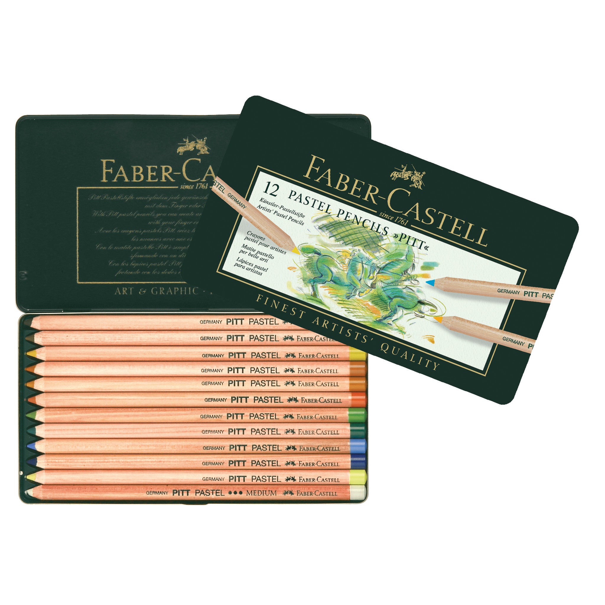 Faber-Castell PITT Pastel Pencils Tin Of 60 – ATALONDON