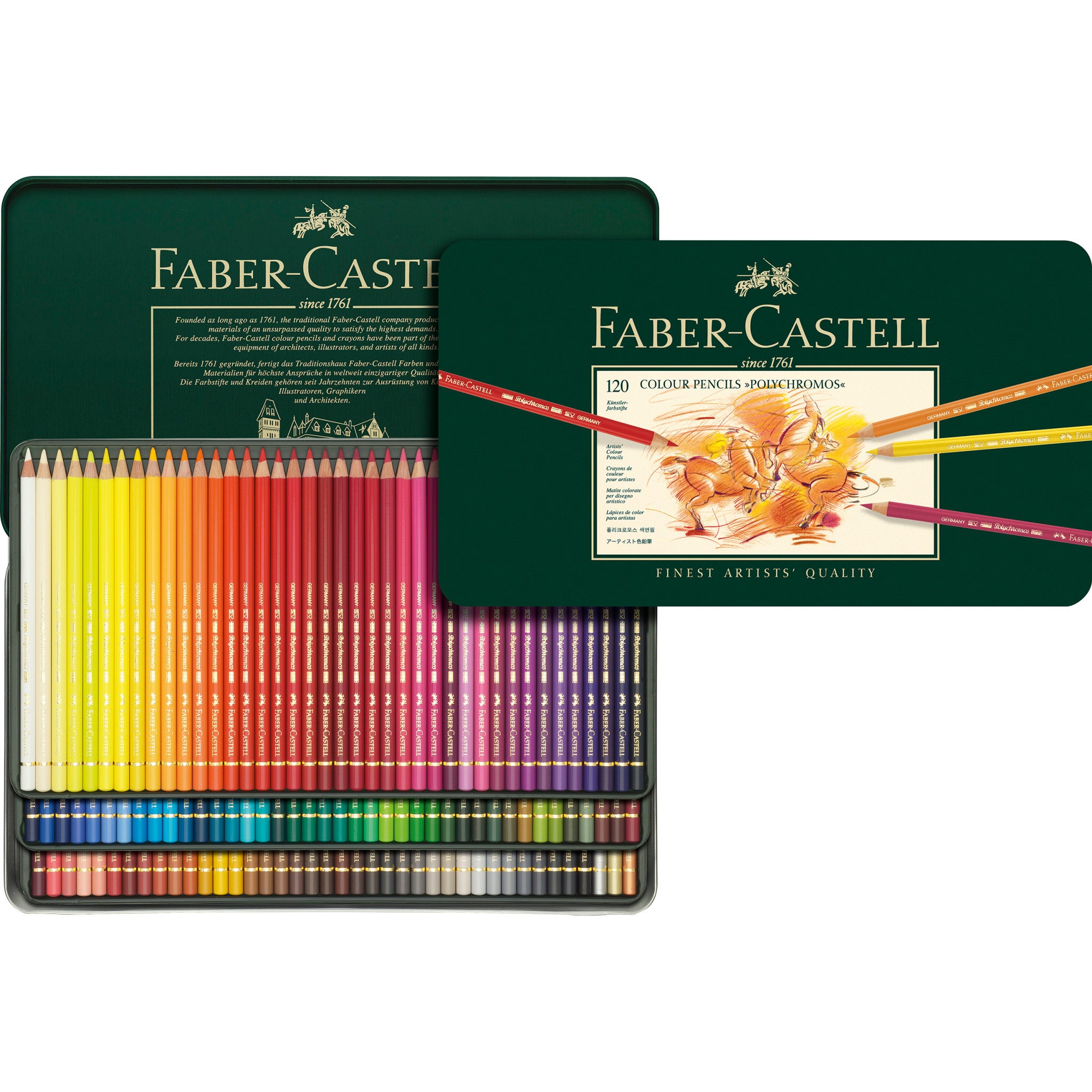 Faber-Castell Polychromos - Lápices de Colores (120 colores Disponibles)