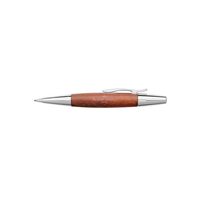 e-motion Mechanical Pencil, Wood & Polished Chrome - Brown
