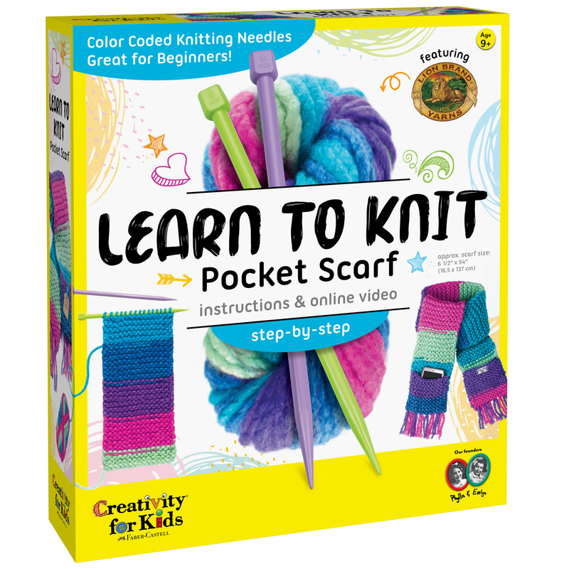 Knitting Kit for Beginners learn to knit with this knitting set