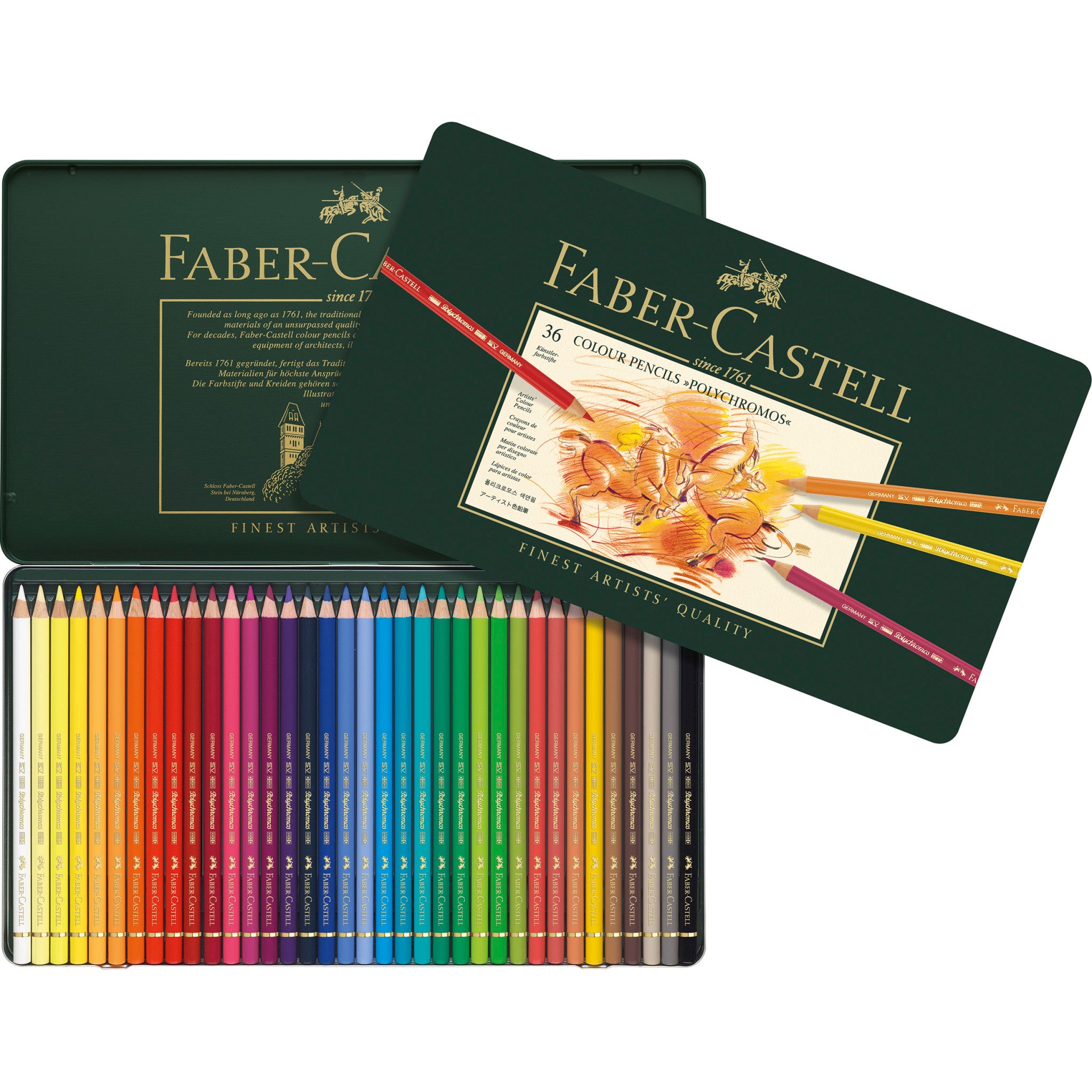 Faber-Castell Colour Grip - Tin of 36