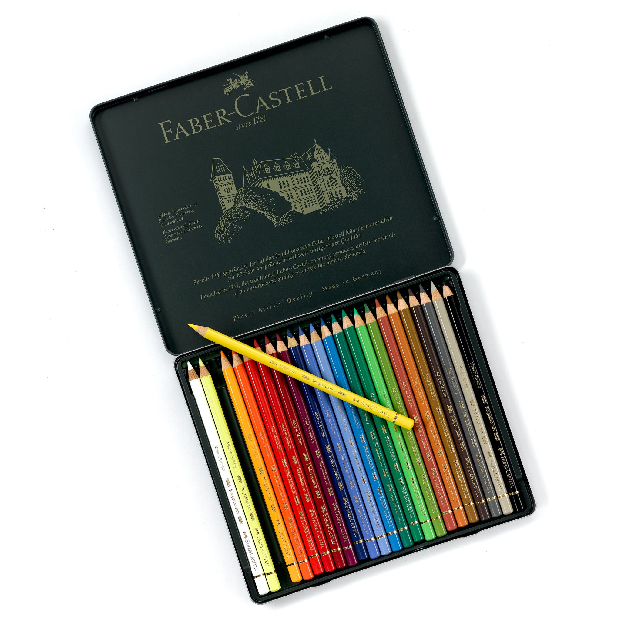 Faber-Castell Polychromos Colour Pencil 24 Tin I Pencils I Art