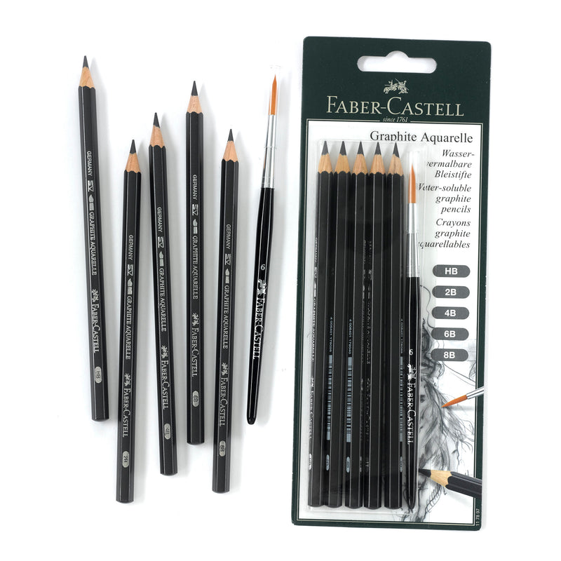 Graphite Aquarelle pencil, tin of 5